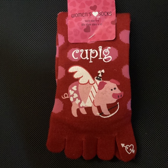 NEW with Tag CUPIG Toe Socks Super Cute ❤️🐷 - Picture 1 of 4